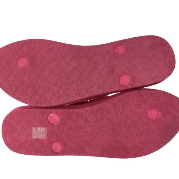 NIB COACH ALYSSA CHARMS EMBELLISHED FLIP-FLOP SANDALS - Picture 7 of 7